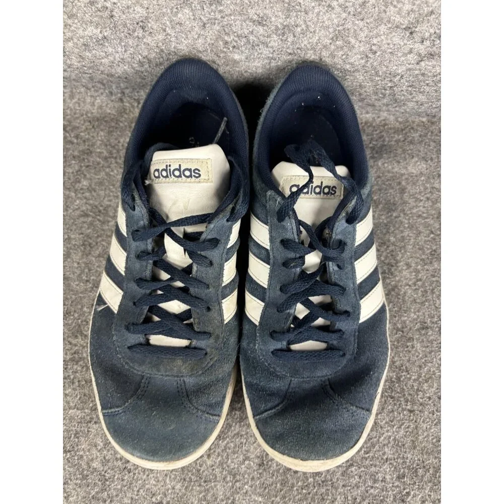 Adidas VI Court 2.0 Sneaker Womens Size‎ 6 Blue Suede Low Top Shoe